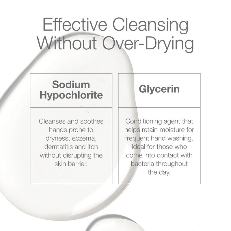 CLnÂ® HandWash - Advanced Hygiene for Hands, Formulated with Glycerin, for Sensitive Skin Prone to Hand Dermatitis, Redness, Irritation, Eczema, and Rash, Fragrance-Free, 8 fl oz - Image 4