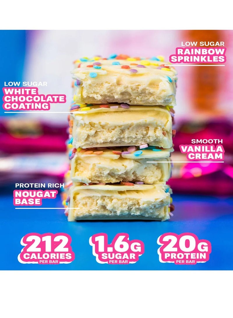 Grenade High Protein Bar Birthday Cake Pack of 12 - Image 2