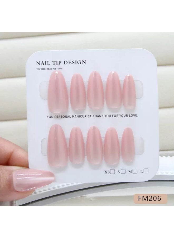 بسيط وردي فاتح عين القط نمط طويل، رقم العنصر FM206 - Image 2