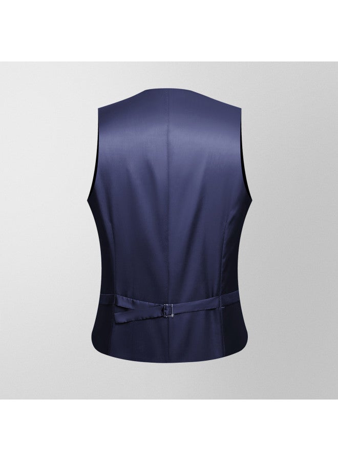 ROMON Multiple Colors Available】men's Vest, Business Commute Simple And Versatile Professional Crisp Waistcoat For Men - Image 3