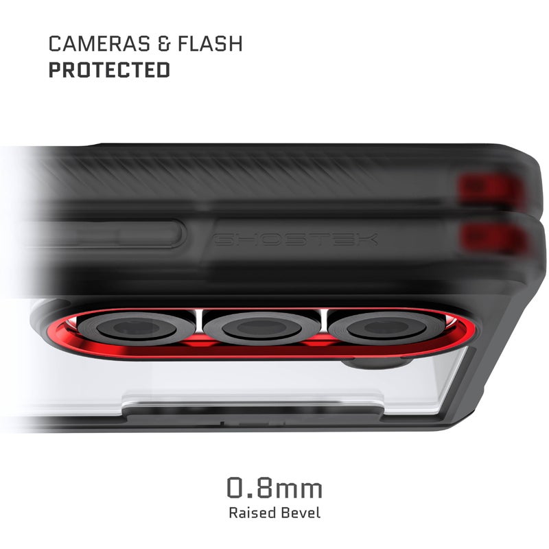 Ghostek Covert Clear Galaxy Z Fold 6 Case with Built-in Kickstand and Full Hinge Protection Shockproof Protective Phone Cover Designed for 2024 Samsung Galaxy Z Fold6 (7.6") (Smoke) - Image 4