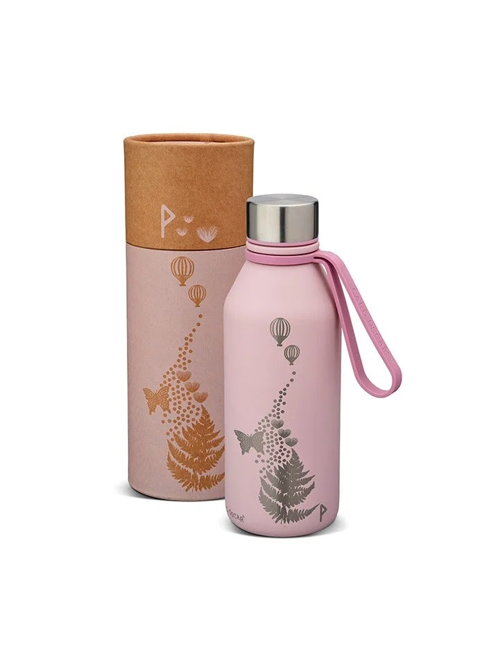 Carl Oscar SPIRIT PASSION 2PC Combo Pack : Lunch Jar & Flask - (Stainless steel Insulated Lunch Jar 0.5 L + Flask  0.5L) Pink