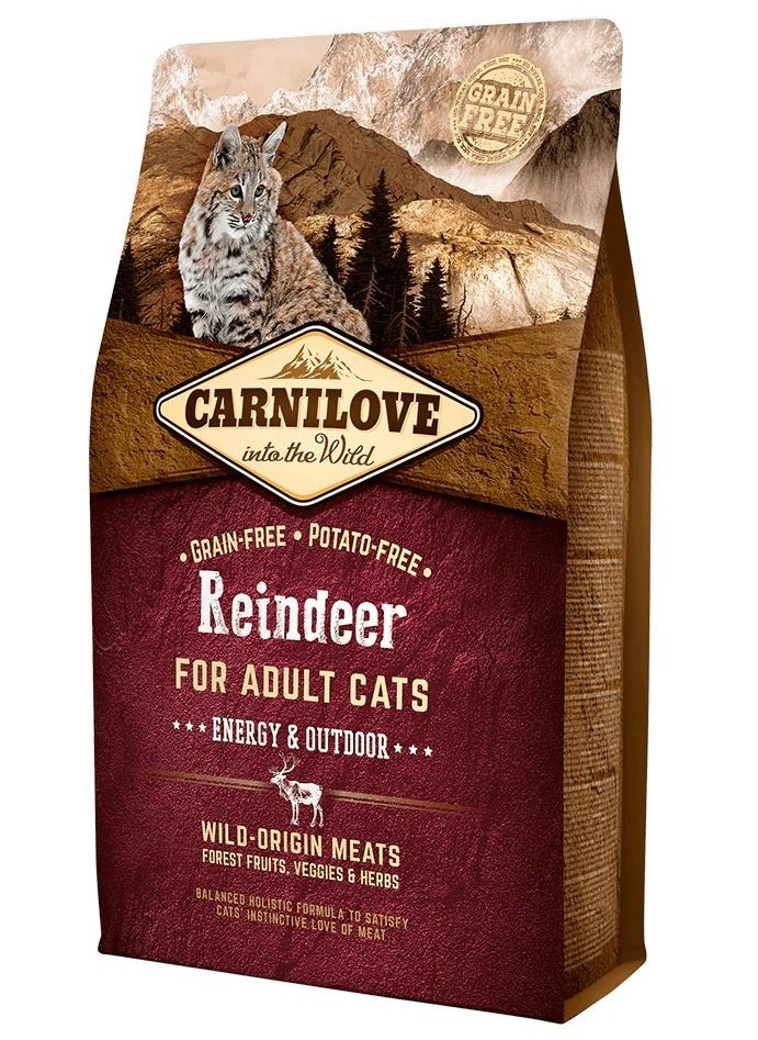 CARNILOVE Reindeer Dry Food for Adult Cats 2 kg 