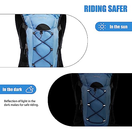 Zavothy Lightweight Hydration Backpack with 2L Water Bladder Water Backpack for Hiking Gear Hydration Pack for Cycling Running Biking Hiking Backpack Blue - Image 5