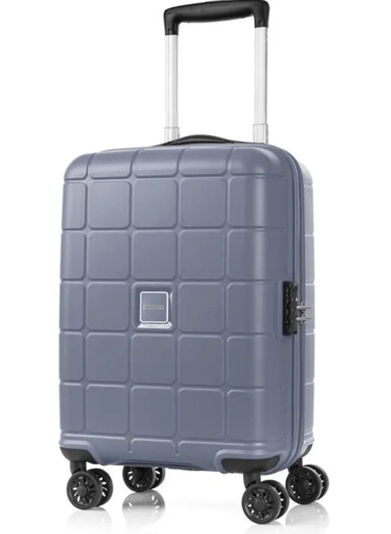 امريكان توريستر hundo suitcase, 2pc set (55 + 68 cm), 4 spinner wheels, hard top, polypropylene, flinstone|spacious interior|duosaf™ security zipper|tsa combination lock - 3 years international warranty