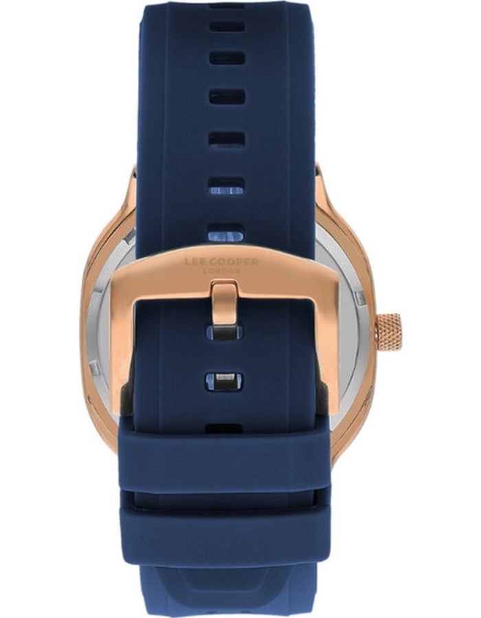 لي كوبر ساعة يد رجالية بسوار سيليكون بعقارب . - * مم - Image 3