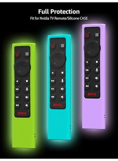 erorex 3 Pack Glow Protective Silicone Remote Cover For Nvidia Shield Tv Pro 4K Hdr Remote Controller Washable Anti Lost Remote Case No Remote  - Image 3