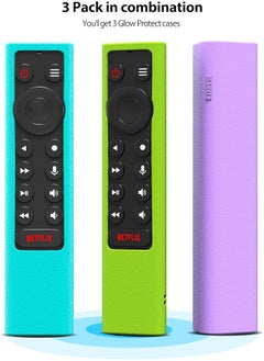 erorex 3 Pack Glow Protective Silicone Remote Cover For Nvidia Shield Tv Pro 4K Hdr Remote Controller Washable Anti Lost Remote Case No Remote  - Image 2