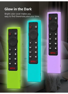 erorex 3 Pack Glow Protective Silicone Remote Cover For Nvidia Shield Tv Pro 4K Hdr Remote Controller Washable Anti Lost Remote Case No Remote  - Image 5