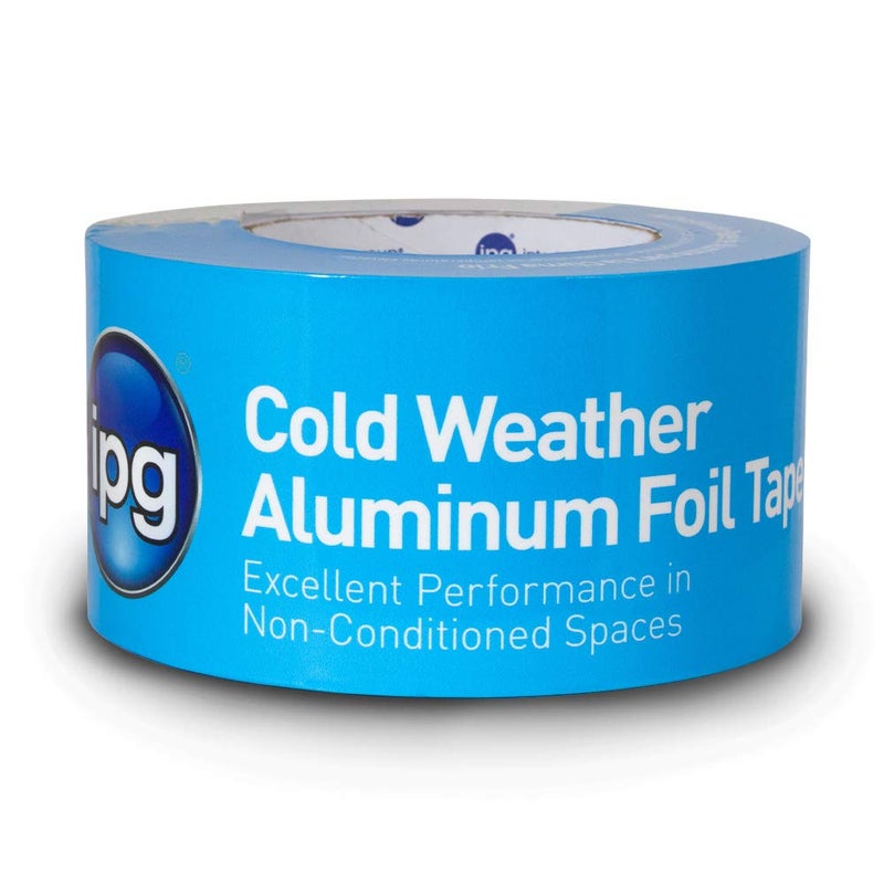 IPG Cold Weather Aluminum Foil Tape, 2" x 50 yd, Silver (Single Roll)