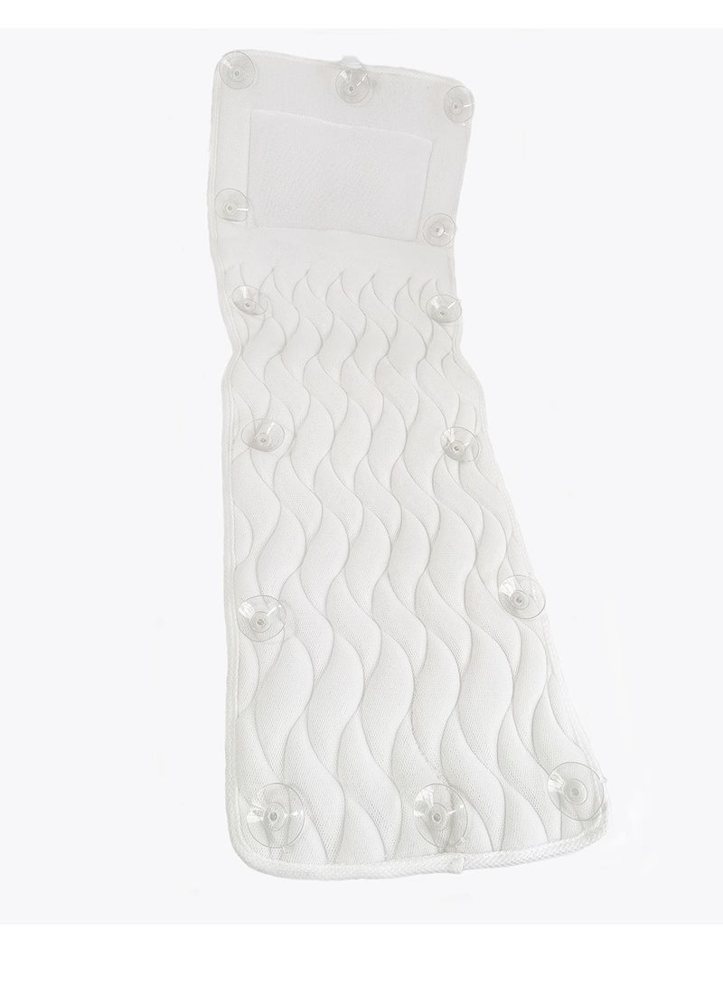 ميكسد كامل الجسم وسادة حمام ، حمام وسادة مع 14 قوية شفط الكؤوس ، تجفيف الهواء ، كيس الغسيل - الرقبة والظهر دعم وسادة حمام للاسترخاء - Image 3