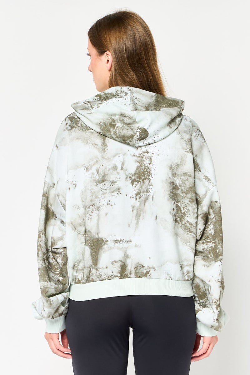 Reebok Women Sportswear Fit Full Zip Outdoor Hoodie, Multicolor - Image 4