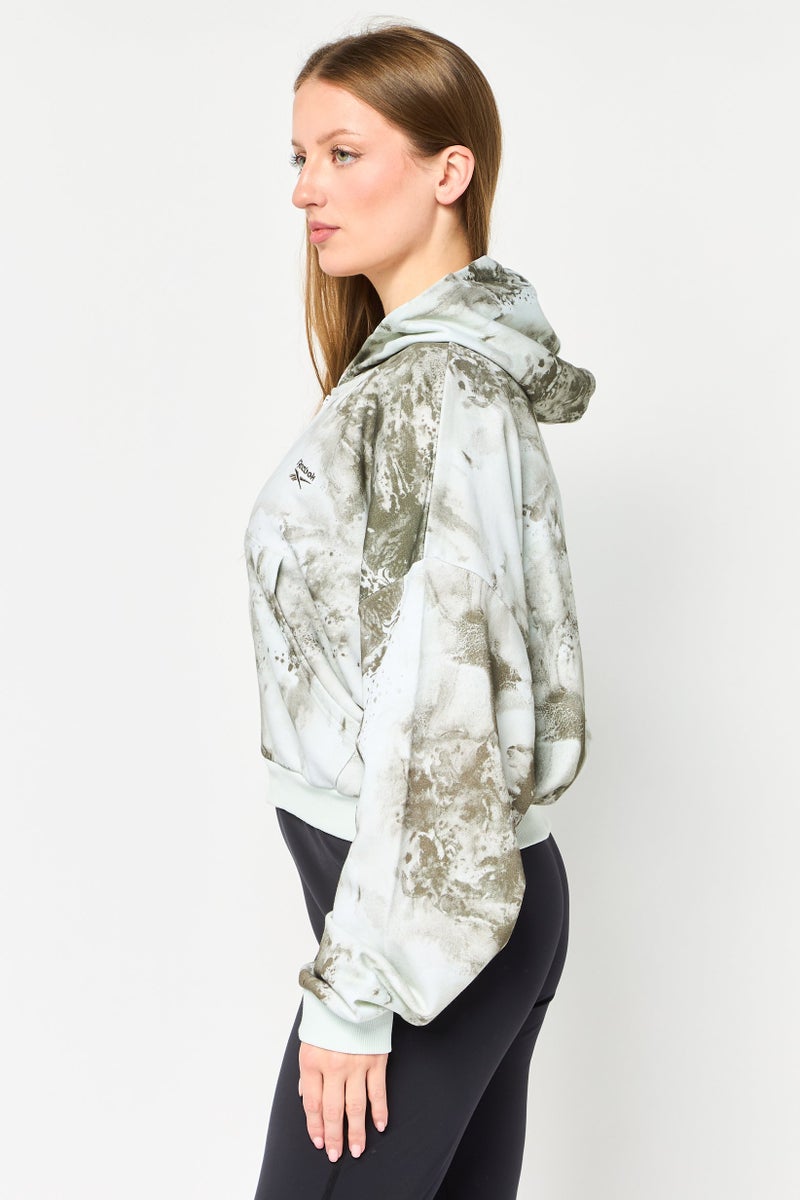 Reebok Women Sportswear Fit Full Zip Outdoor Hoodie, Multicolor - Image 3