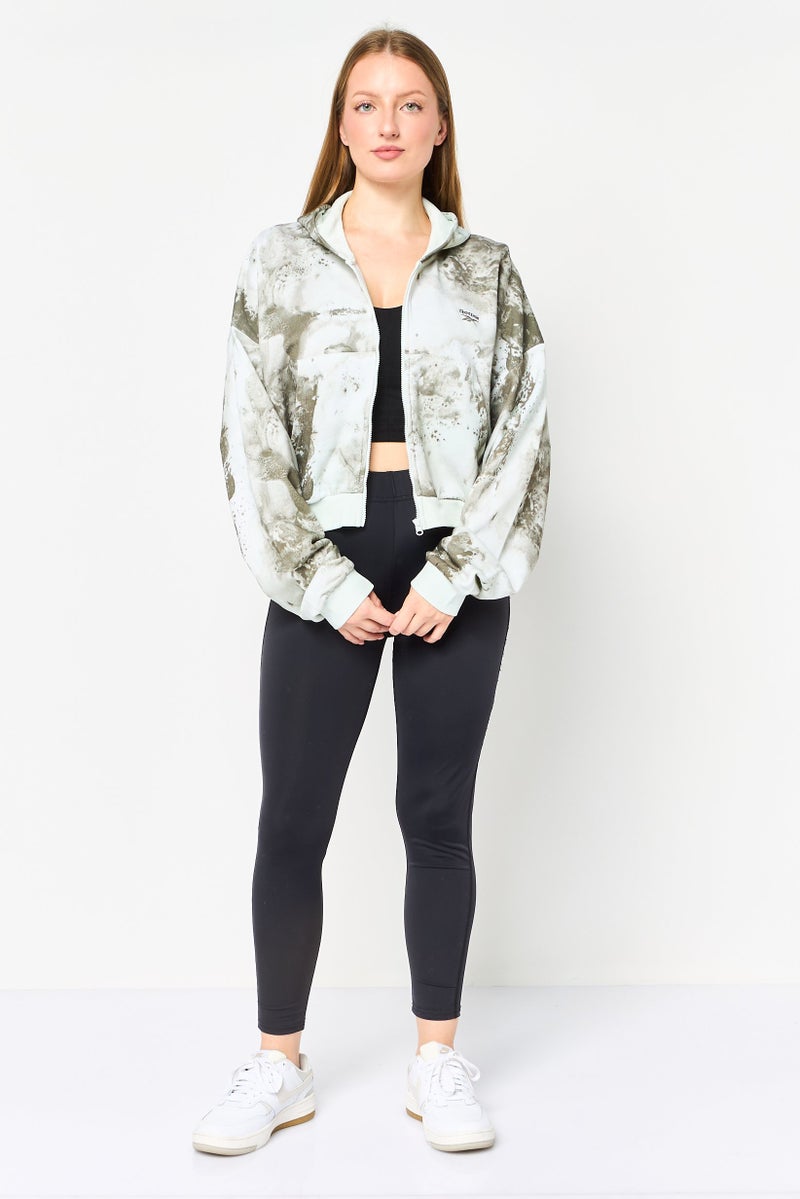 Reebok Women Sportswear Fit Full Zip Outdoor Hoodie, Multicolor - Image 2