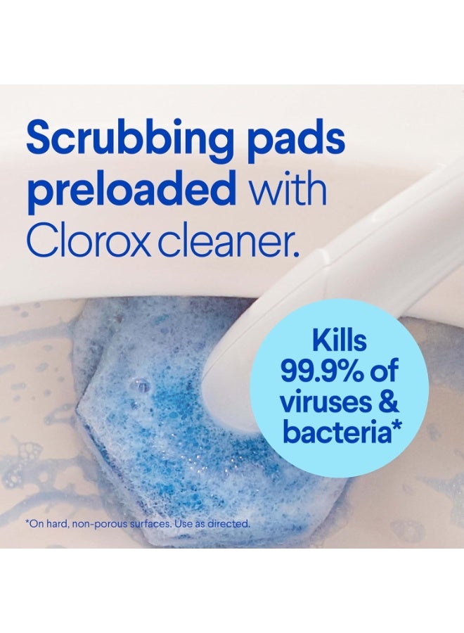 Clorox ToiletWand Disposable Toilet Cleaning System - Toilet Wand, Storage Caddy and 6 Disinfecting Toilet Wand Refill Heads - Image 3