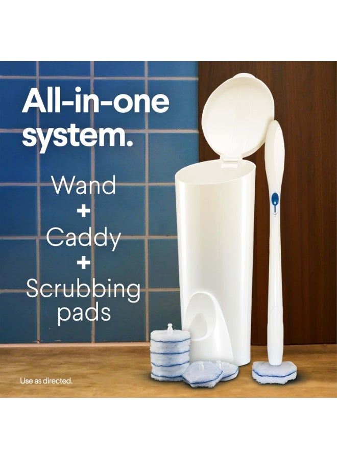 Clorox ToiletWand Disposable Toilet Cleaning System - Toilet Wand, Storage Caddy and 6 Disinfecting Toilet Wand Refill Heads - Image 4