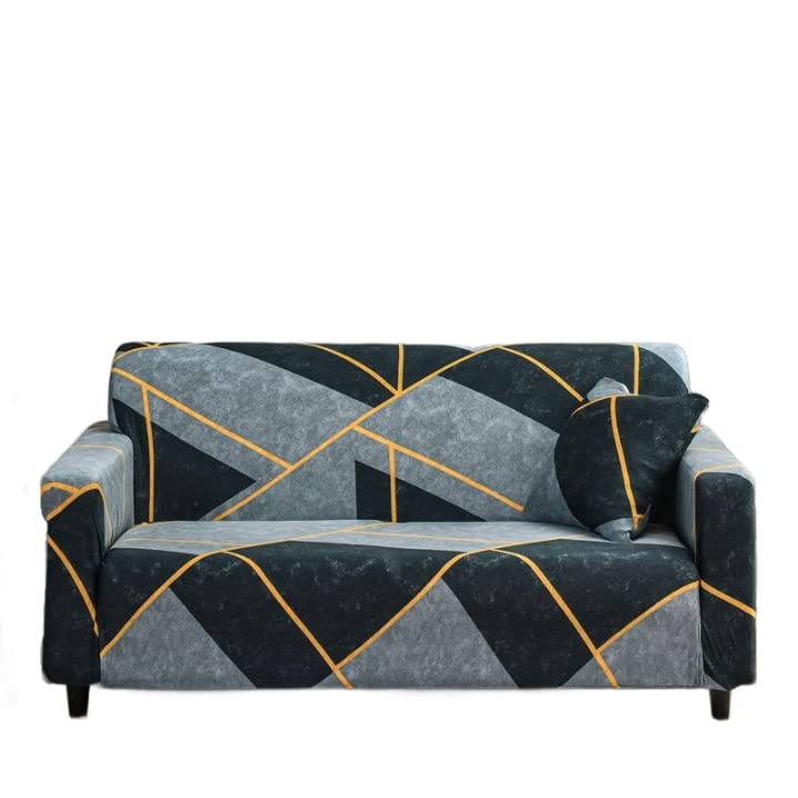 A CUBE LUXURY SOLUTIONS A CUBE LUXURY SOLUTIONS 5 Seater Universal NonSlip Elastic Stretchable Washable Five Seater Sofa Set Cover Protector for Five Seater Sofa Adjustable Slipcovers  - Image 2