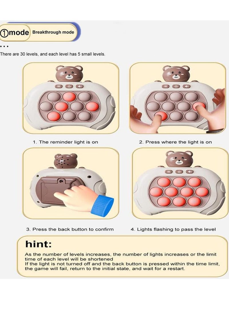 Handheld Game for Kids ，Puzzle Pop Light Up Game Fidget Travel Games  - Image 4