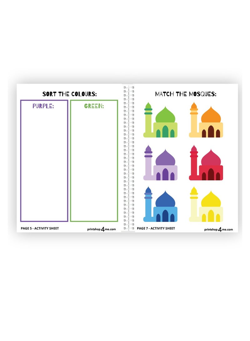 Generic My Ramadan Busy BOOK For Kids 30 Pages Of Activities|,Children Craft,Teaching The Fundamentals Of Ramadan Muslim,Kids,Islam,Eid  - Image 4