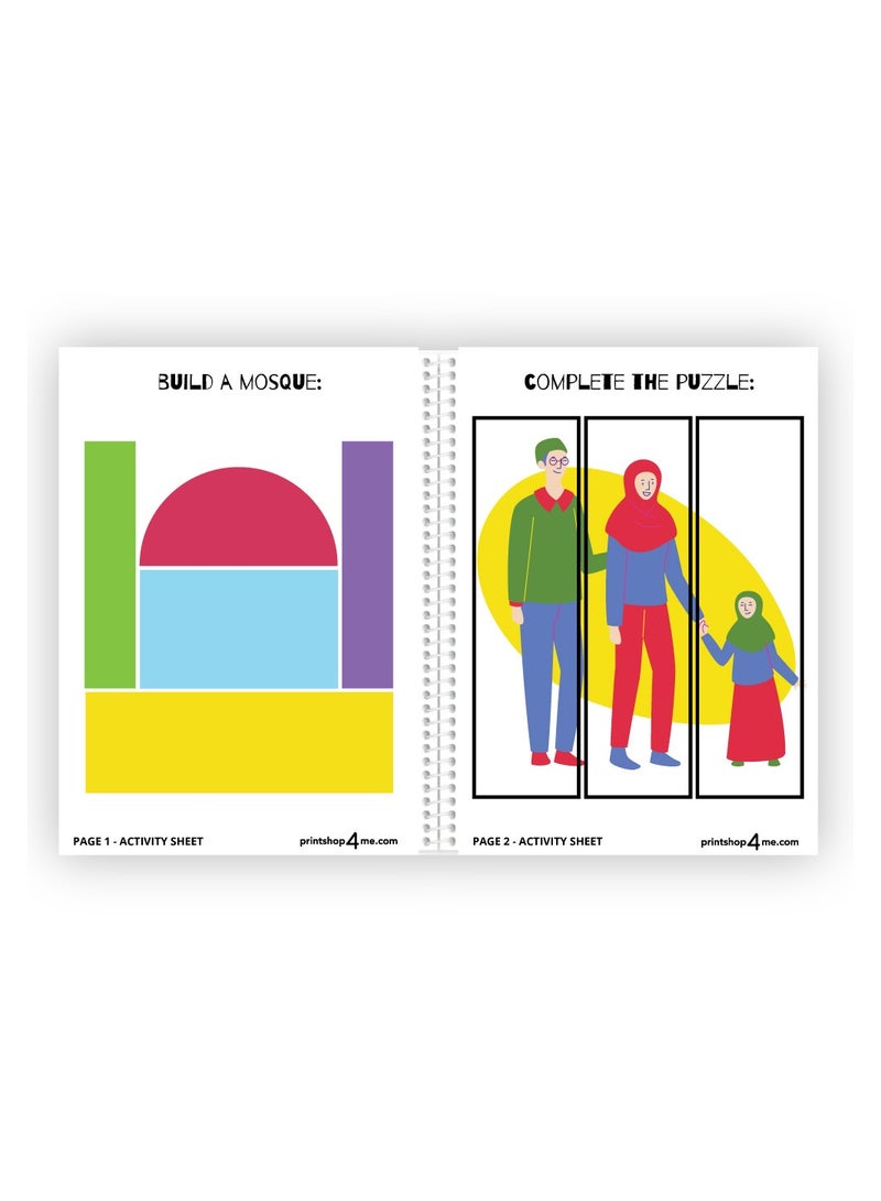 Generic My Ramadan Busy BOOK For Kids 30 Pages Of Activities|,Children Craft,Teaching The Fundamentals Of Ramadan Muslim,Kids,Islam,Eid  - Image 2