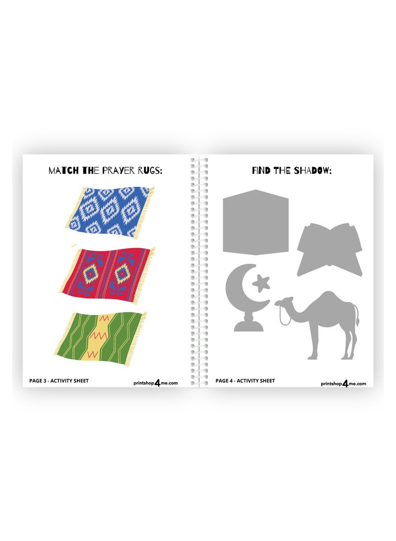 Generic My Ramadan Busy BOOK For Kids 30 Pages Of Activities|,Children Craft,Teaching The Fundamentals Of Ramadan Muslim,Kids,Islam,Eid  - Image 3