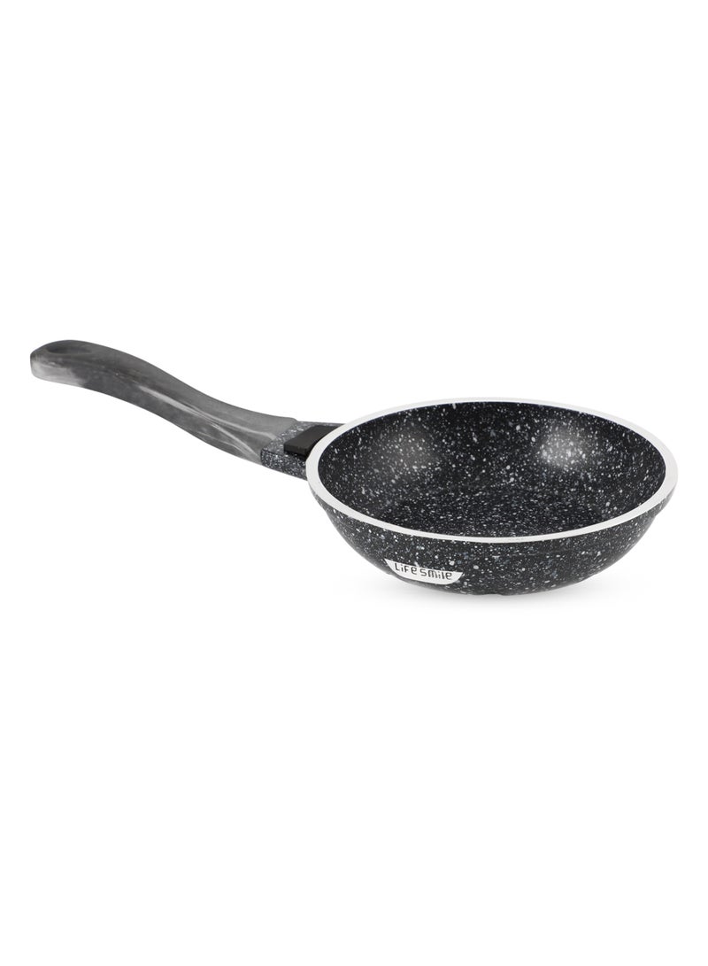 Life Smile 14cm Non-Stick Fry Pan | Multi-Layer Granite Coating | Energy Saving Bottom | PFOA-Free | Induction & Gas Compatible | 0.45L Mini Frying Pan - Image 1