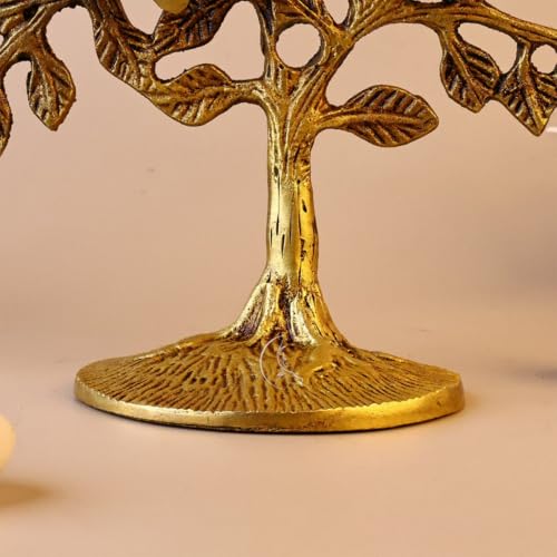 THE COOK HOUSE Premium Pure Brass Kalpavriksha Tree - Tree of Life Showpiece for Home Decor, Vastu & Feng Shui | Antique Brass Finish | Brass Decoration Item for Home & Living Room | Gift for Good Luck - Image 2