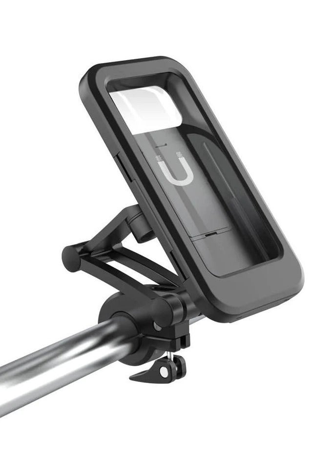 ELTRAZONE Adjustable Motorcycle & Bike Phone Holder Case – Waterproof Outdoor Mobile Mount with 360° Rotation | Handlebar Phone Support for GPS, Navigation & Riding | Secure Universal Fit for iPhone, Samsung, Huawei & More Smartphones - Image 2