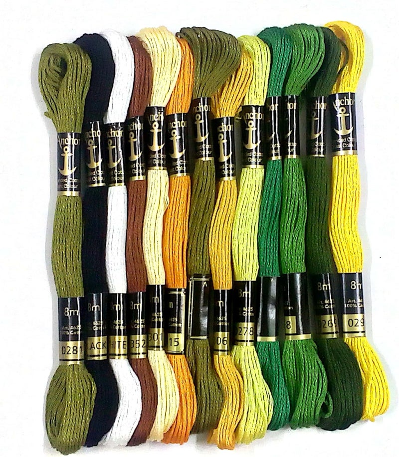 Anchor Stranded Cotton Assorted Skeins Fast Color Set (Multicolour, 50x8 m, Pony Scissor 200 Mm) - Image 3