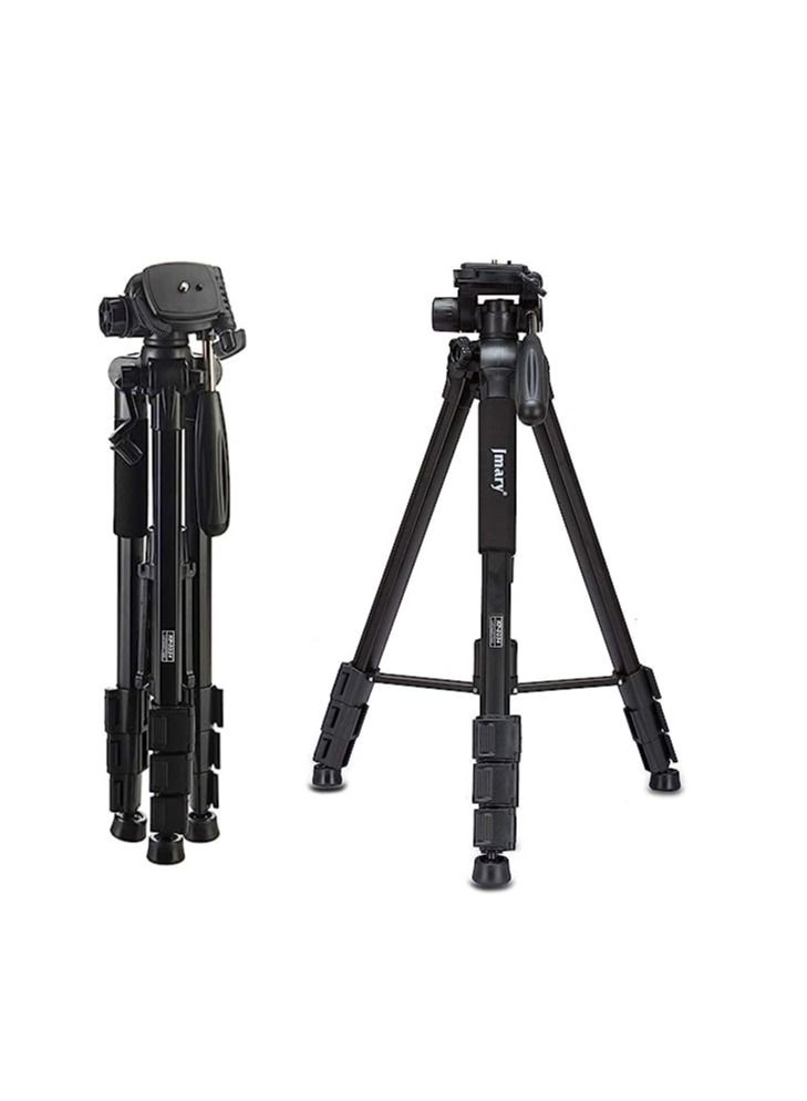 Jmary KP-2234 Professional Aluminium Tripod for All DSLR Cameras (Black) - Image 1