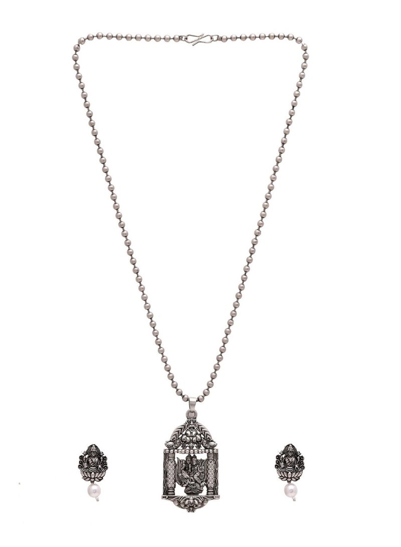 Priyaasi Oxidized Temple Jewellery Set - Image 3