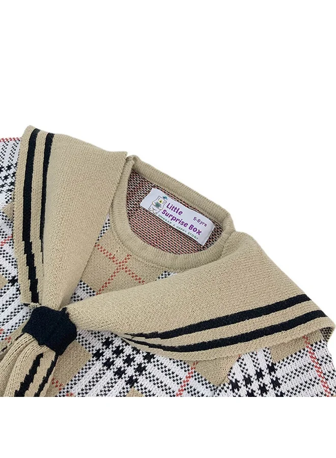 LITTLE SURPRISE BOX Plaid Sailor Dress