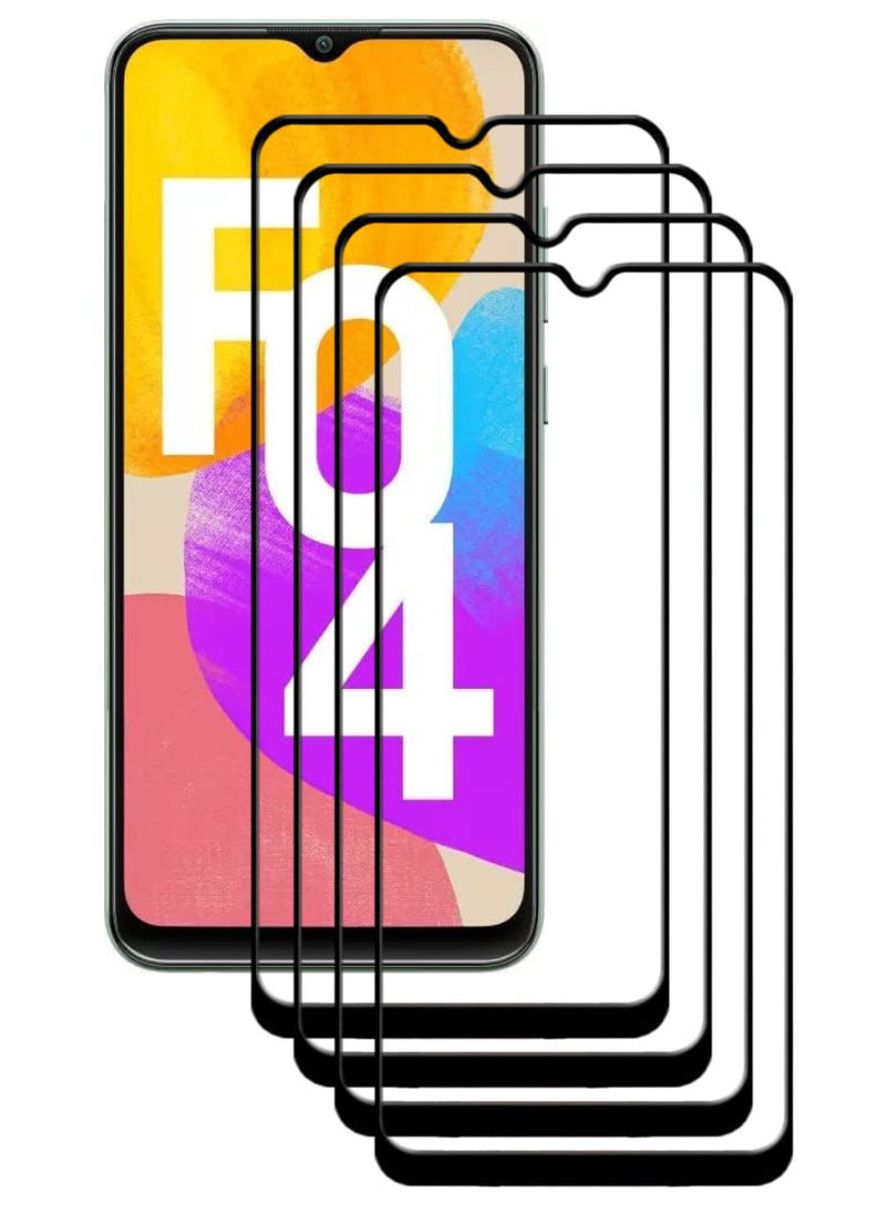 ACLIX 4 Pieces Antistatic ESD Dustproof Premium Quality High Definition Tempered Glass Screen Protector Designed For Samsung Galaxy F04 - Image 1