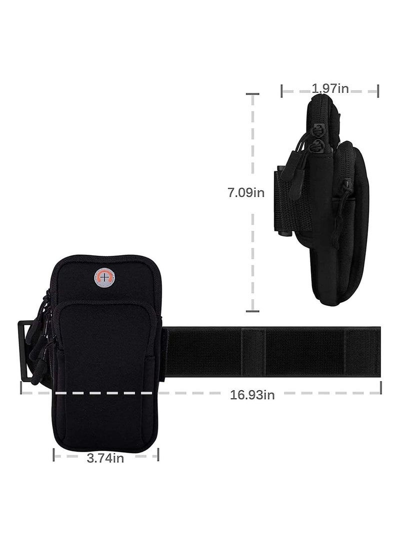 Generic Waterproof Sport Arm Bag, Running Armband Phone Holder Bag, Fitness Armband with Adjustable Band and Headphone Slotfor, For Jogging, Yoga, Hiking, Running Camping  - Image 3