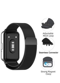 Generic Mesh Metal Watch Bands Compatible with Samsung Galaxy Fit 3 Band Stainless Steel Band for Samsung Galaxy Fit 3 SM-R390 Women Men  - Image 3