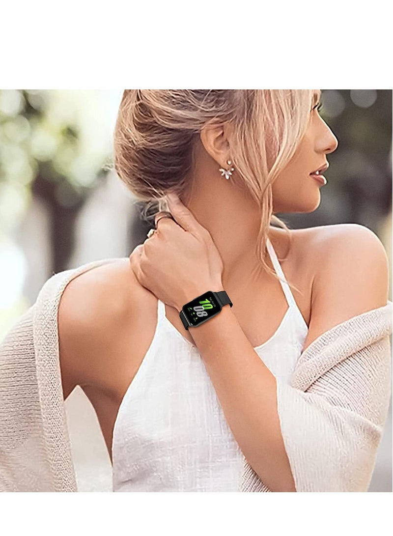 Mesh Metal Watch Bands Compatible with Samsung Galaxy Fit 3 Band Stainless Steel Band for Samsung Galaxy Fit 3 SM-R390 Women Men  - Image 5