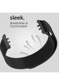 Generic Mesh Metal Watch Bands Compatible with Samsung Galaxy Fit 3 Band Stainless Steel Band for Samsung Galaxy Fit 3 SM-R390 Women Men  - Image 2