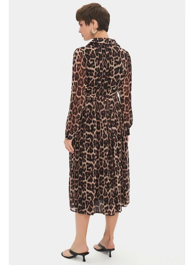 JUNE Leopard Print Dress