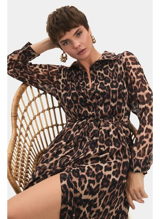 JUNE Leopard Print Dress