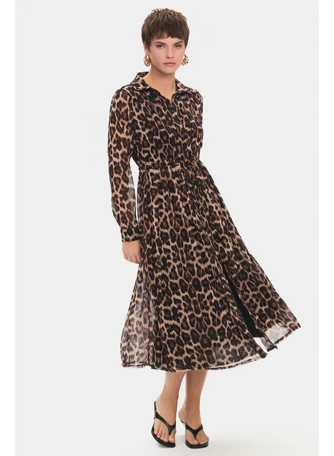 JUNE Leopard Print Dress