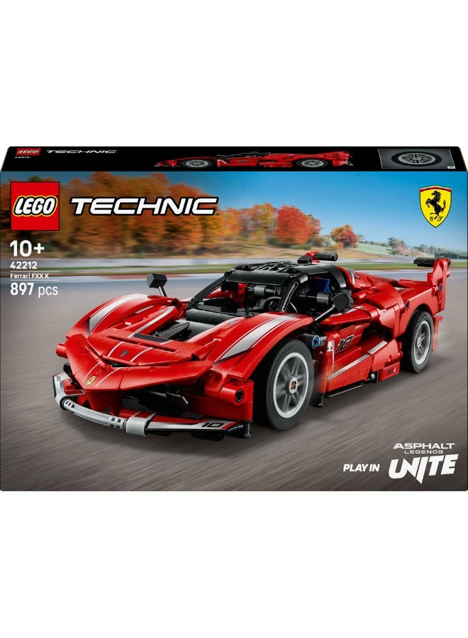 LEGO Technic Ferrari FXX K Model Race Car Toy for Kids 42212 (Age 10+, 897 Pieces) - Image 2