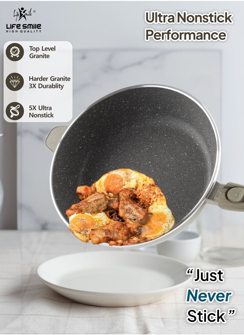 Detachable Handle Deep Fry Pan With Lid - Multi Layer Granite Fry Pan - Heat-Resistant Handle Hanging Loop - Microwave Safe - pzsku/Z66787EECBA8D13ED6D9FZ/45/_/1689255276/8a9de546-1b38-492d-b530-78a37b3732bd