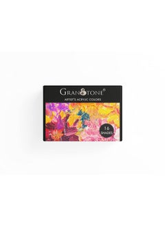 Granotone GRANOTONE Artist's Acrylic Paint Set (16 Colors) Water Based Pastels Non-Toxic Fast Drying Acrylic Craft Paints, Ideal for Pro Artists Beginners Hobby Painters & Kids 50 ml Each, Multicolor  - Image 4