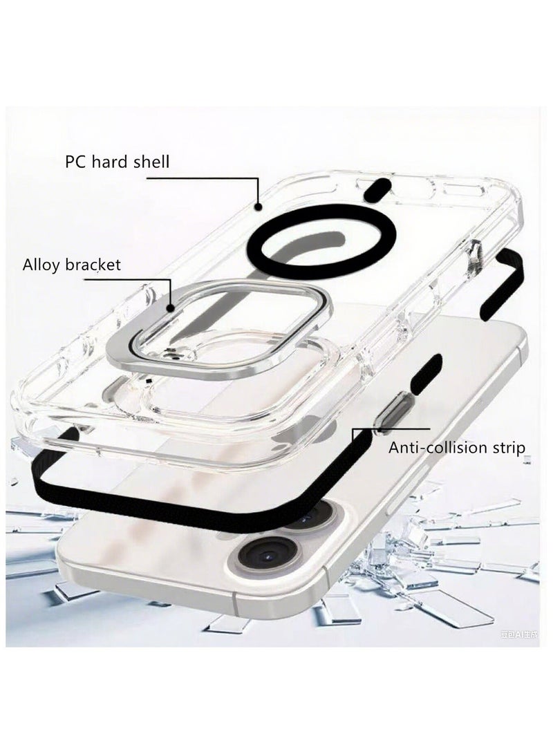 غلاف هاتف Apple iPhone 15 Pro ، غلاف واقي مغناطيسي MagSafe، 【وقاية كاملة من الصدمات】 ظهر من مادة PC، غلاف هاتف نحيف لـ  بمدعم عدسة ومغناطيس قوي - Image 5