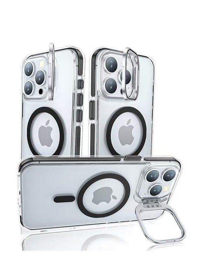 غلاف هاتف Apple iPhone 15 Pro ، غلاف واقي مغناطيسي MagSafe، 【وقاية كاملة من الصدمات】 ظهر من مادة PC، غلاف هاتف نحيف لـ  بمدعم عدسة ومغناطيس قوي - Image 2