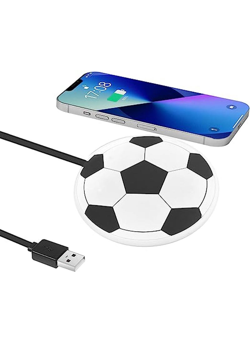 Generic - Wireless Car Charger Pad POLMXS 15W Football Wireless Charger for Car Non Slip Qi Wireless Phone Charger Wireless Charging Pad for iPhone 14 13 12 11 Pro Max Mini Samsung S22/S21 - Image 1