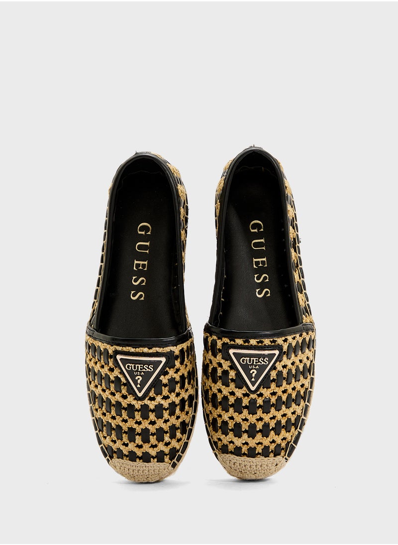 GUESS Logo Detailed Flat Espadrilles  - Image 4