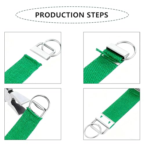 SETROVIC Key Fob Hardware Set Includes 1 Inch Silver Color Keychain Hardware with Key Rings 50 pcs and Glass Running Plier - Image 3