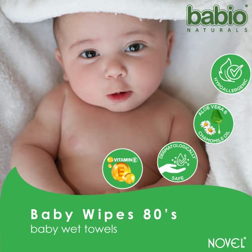 NOVEL Baby Wet Wipes/Pack With Lid (Pack of 4-80 Sheet) - Image 2
