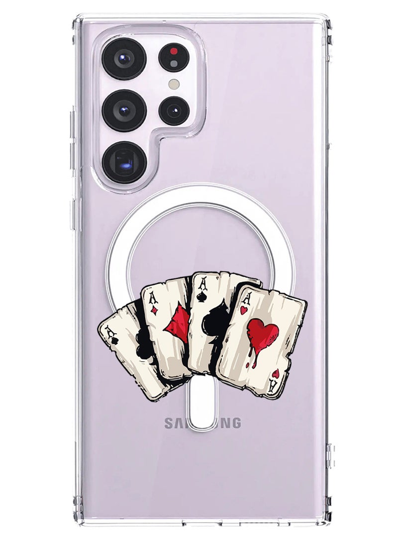 Theodor Magnetic Case for Samsung Galaxy S23 Ultra 6.8-inch Compatible with MagSafe Wireless Charging, Shockproof Phone Bumper Cover aces 2  - Image 1